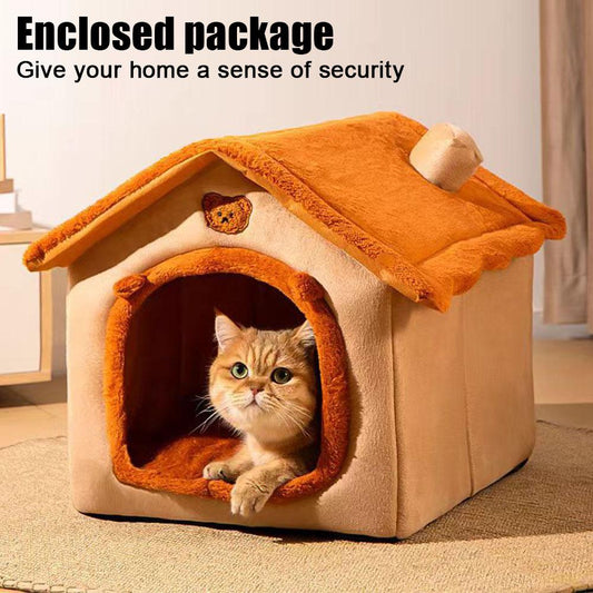 House Style Pet Bed for Small Dogs & Cats